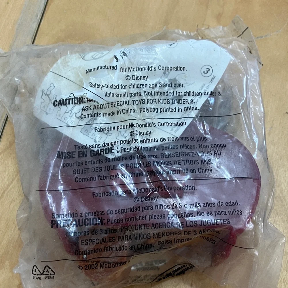McDonald's Return‎ to Neverland 2002 Peter Pan Toy # 2 NEW IN BAG  CAKE TOPPER